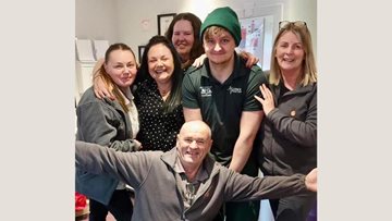 Dunfermline care home receives surprise visit from Lewis Capaldi’s older brother